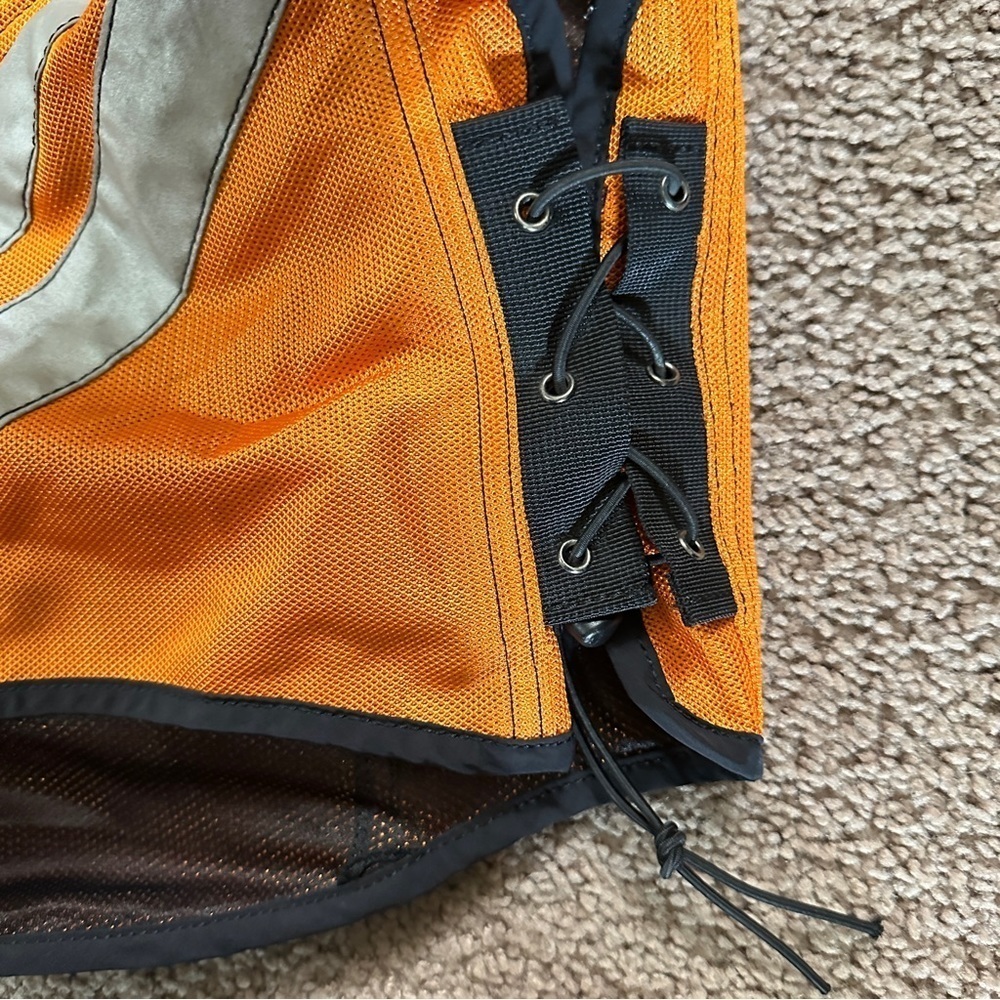 Icon Motorsports Orange Mil Spec Mesh Vest Asphalt Technologies Size Regular - Picture 8 of 14